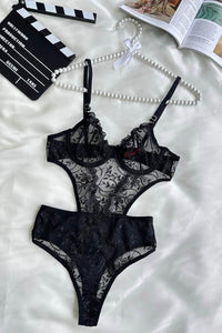 Odette Black Bodysuit