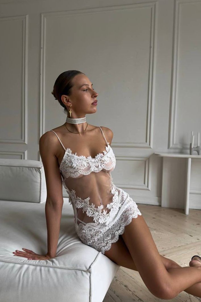 Lina Exclusive Beyaz Babydoll