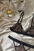 Belline Leopar Desen Premium Bralet Set